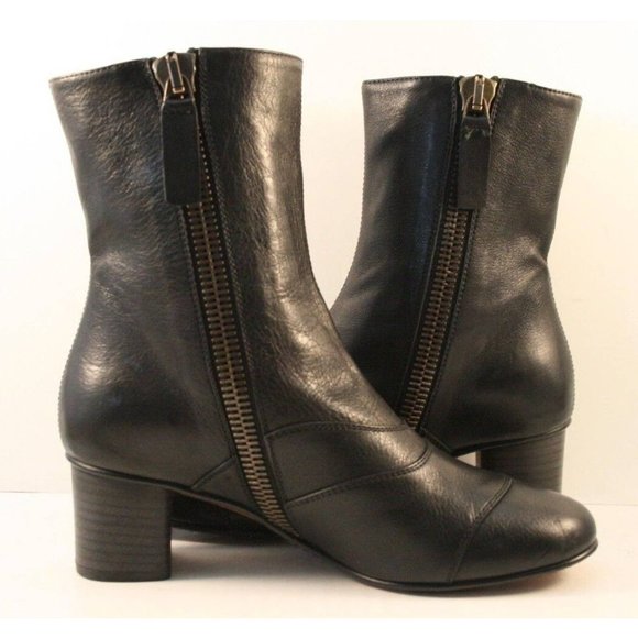 Chloé Black Leather Lexie Ankle Booties Womens Size EUR 36M - Picture 3 of 10